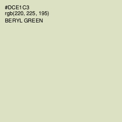 #DCE1C3 - Beryl Green Color Image